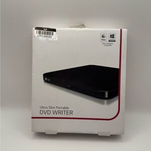 LG Slim Portable DVD Writer - Black
